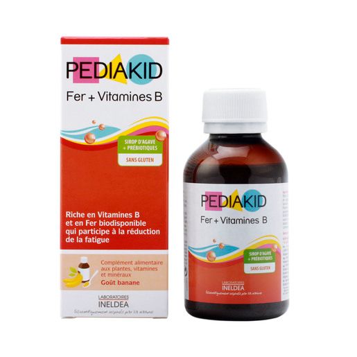 Pediakid железо + витамин B, сироп, со вкусом банана, 125 мл, 1 шт.