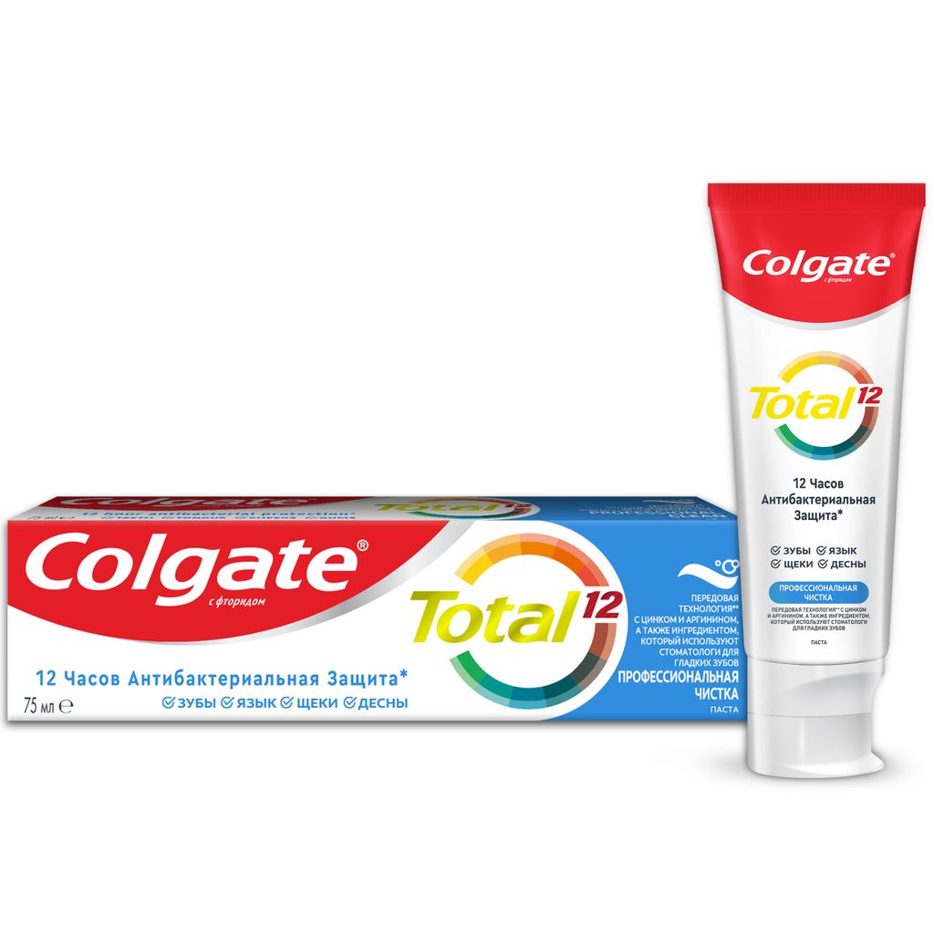 фото упаковки Colgate Total 12 Профессиональная чистка зубная паста