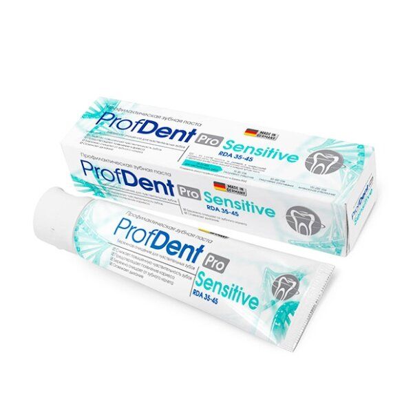 фото упаковки ProfDent Sensitive паста для чувствительных зубов