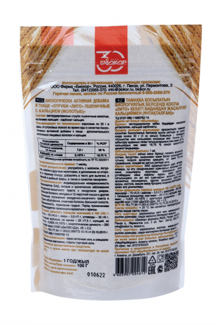 Лито Отруби молотые пшеничные с кальцием, 100 г, 1 шт.