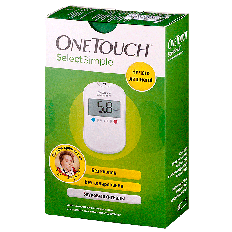 фото упаковки OneTouch SelectSimple Глюкометр
