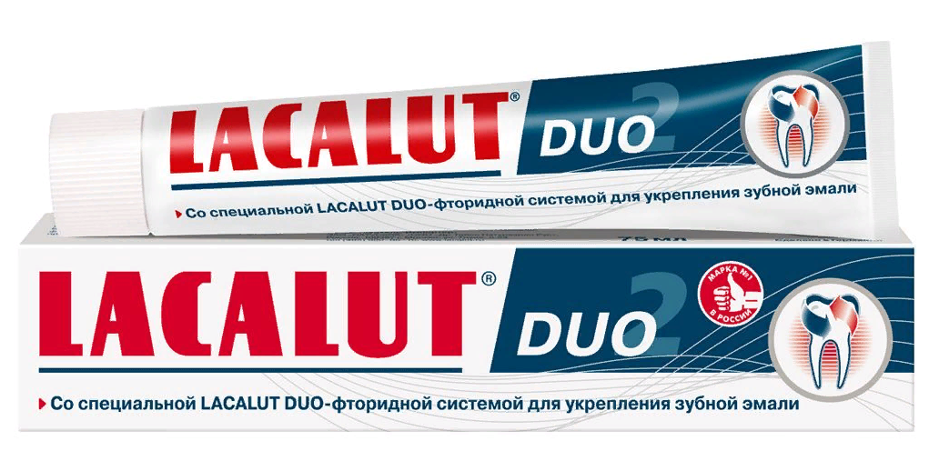 фото упаковки Lacalut Duo зубная паста