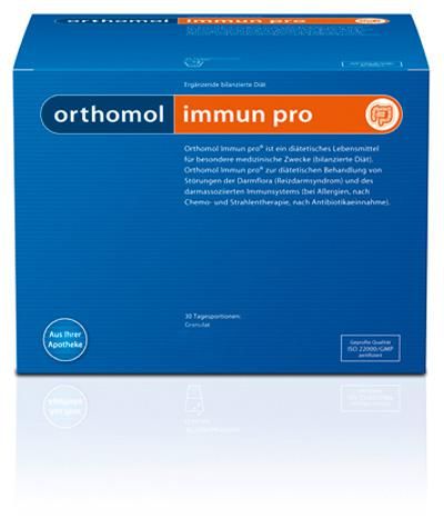 фото упаковки Orthomol Immun Pro Тройная польза кишечнику