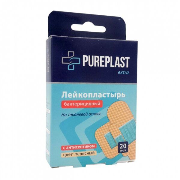 фото упаковки Pureplast Extra пластырь бактерицидный набор