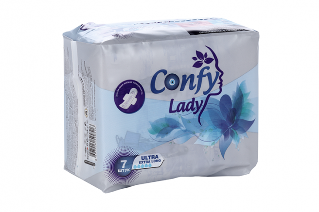 фото упаковки Confy Lady Ultra ExtraLong Прокладки гигиенические с крылышками