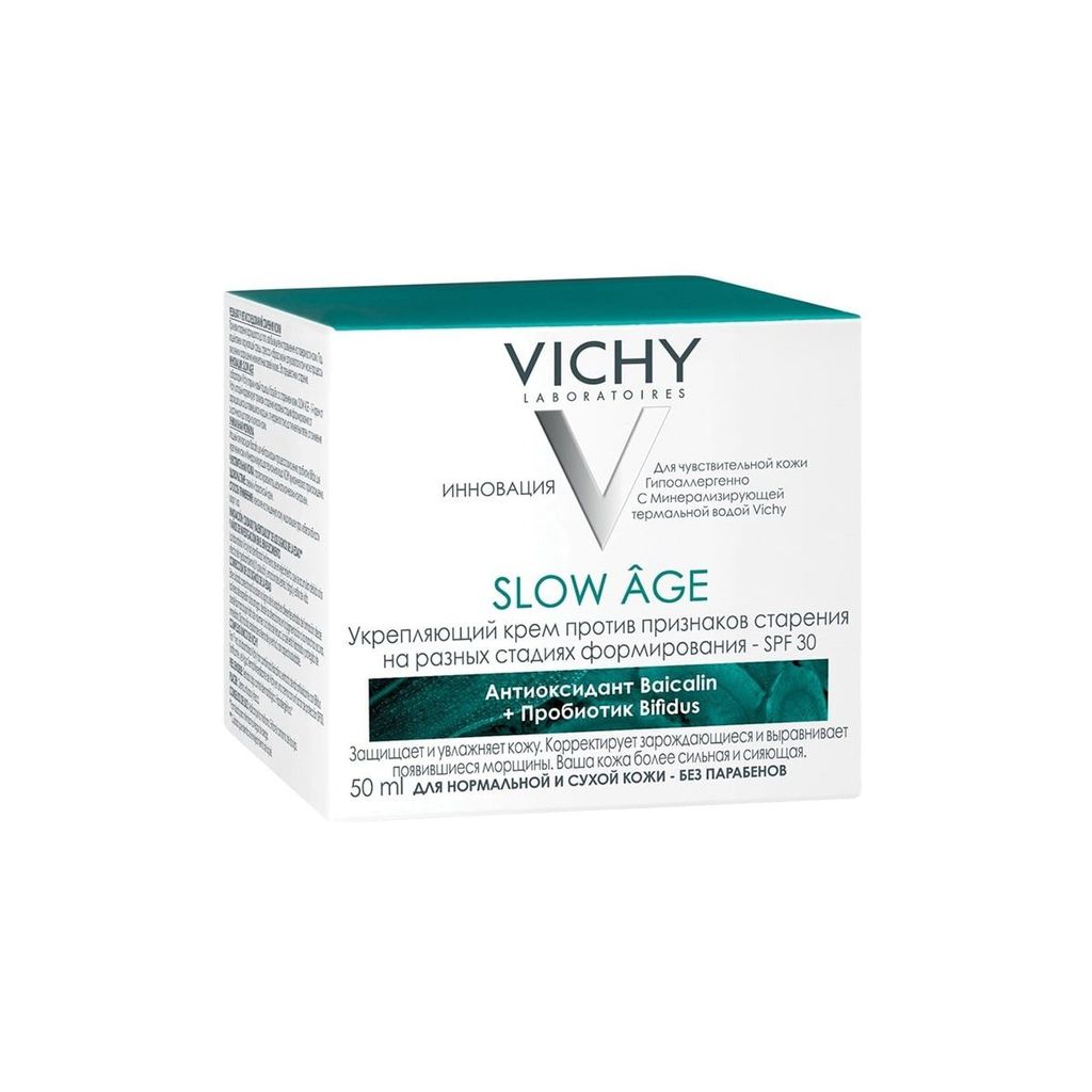 фото упаковки Vichy Slow Age крем для для нормальной и сухой кожи SPF30