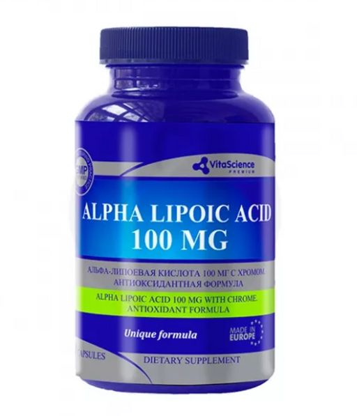 Vitascience Premium Альфа-липоевая кислота c хромом, капсулы, 30 шт.