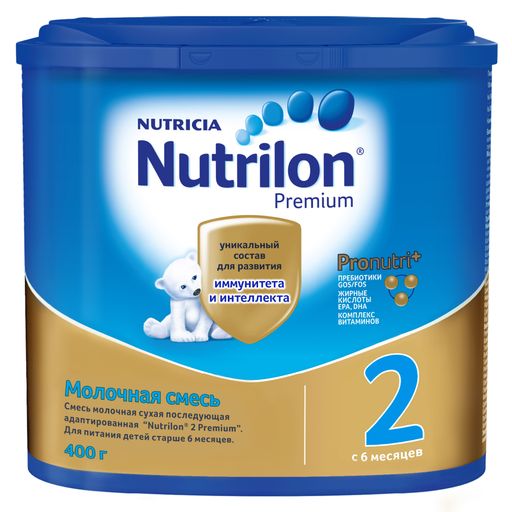 Nutrilon 2 Premium, смесь молочная сухая, 400 г, 1 шт.