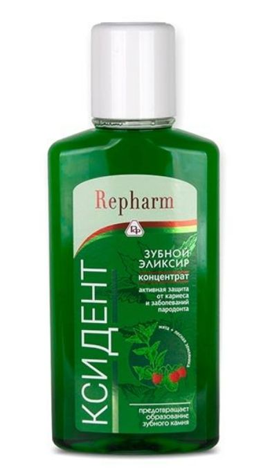 Repharm Ксидент Зубной эликсир концентрат, мята и лесная земляника, 250 мл, 1 шт.