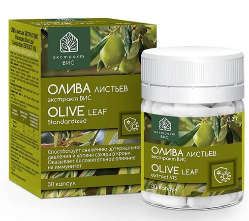 Олива листьев экстракт ВИС, 420 мг, капсулы, 30 шт.