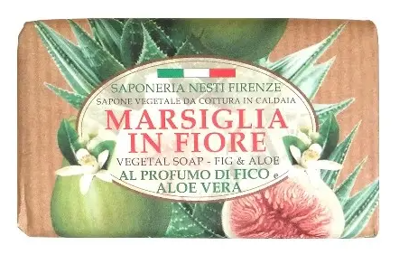 Nesti Dante Marsiglia in fiore Мыло Инжир и алоэ, мыло, 125 г, 1 шт.