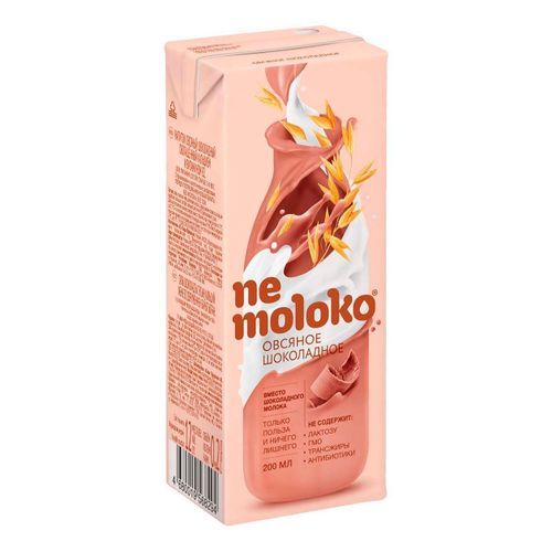 Nemoloko напиток овсяный шоколадный, 200 мл, 1 шт.