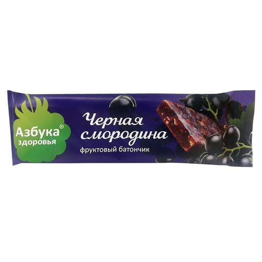 Азбука Здоровья Батончик  фруктовый Черная смородина, 30 г, 1 шт.