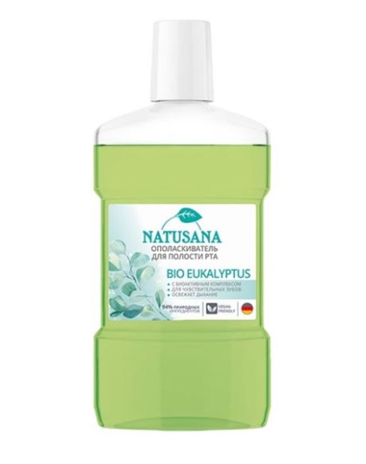 Natusana Bio eukalyptus ополаскиватель для полости рта, 475 мл, 1 шт.